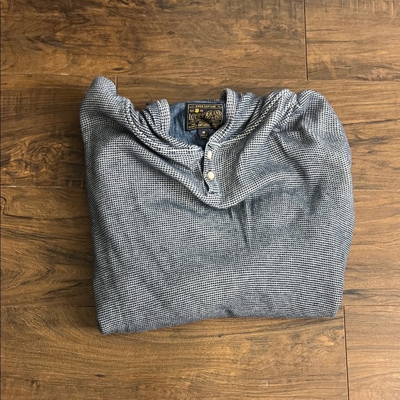 Men’s Lucky Brand Navy Mesh Pullover - Picture 8 of 8